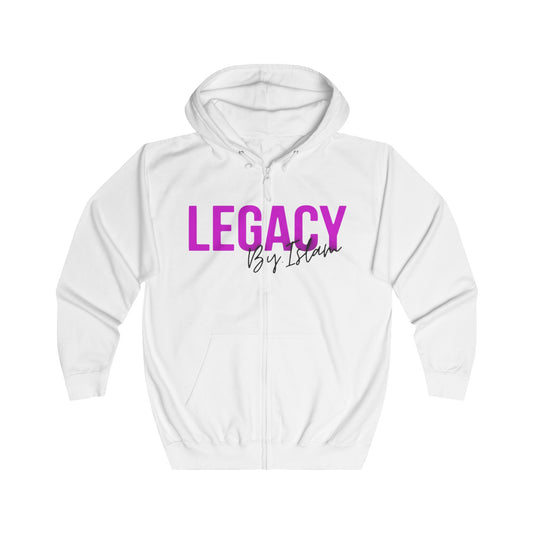Legacy By Islam Neon logo Zip Hoodie