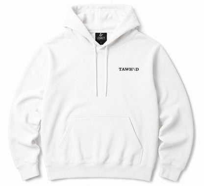 White Legacy Tawhid Minimalist Hoodie