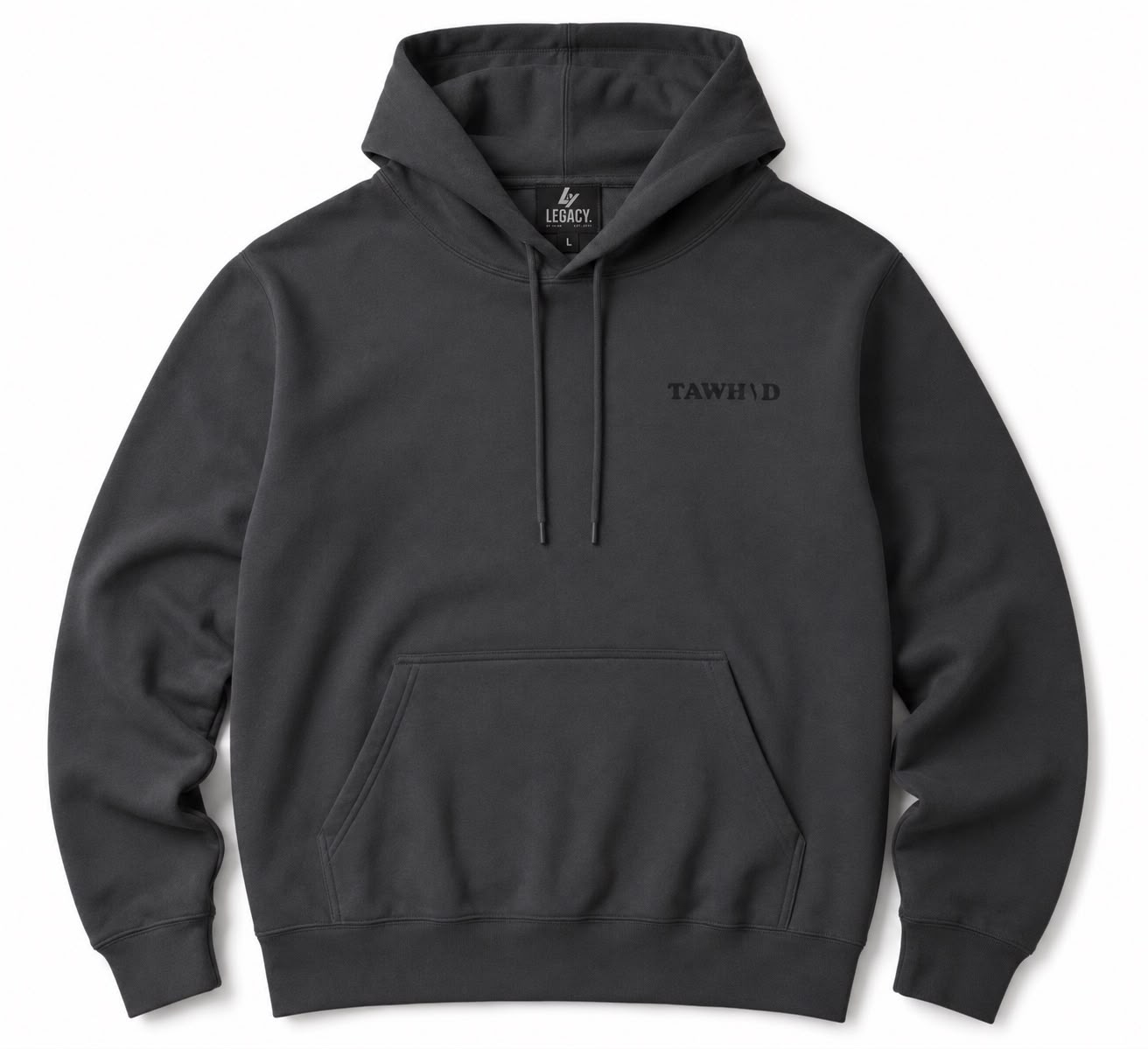 Charcoal Legacy Tawhid Minimalist Hoodie