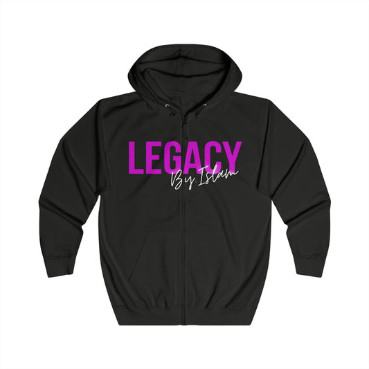 Legacy By Islam Neon logo Zip Hoodie