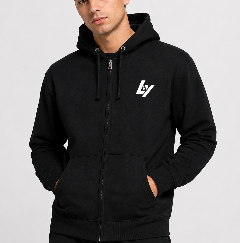 Legacy Black Fleece Zip Hoodie